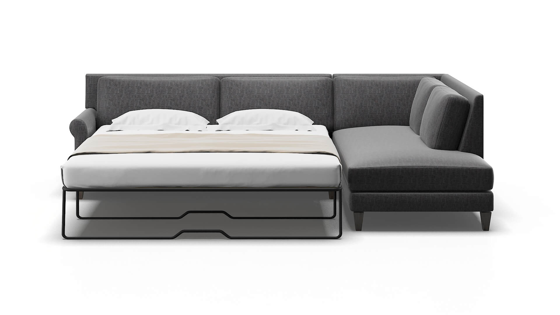 Stockholm Marcy Baltic Panel Sleeper Espresso legs 1