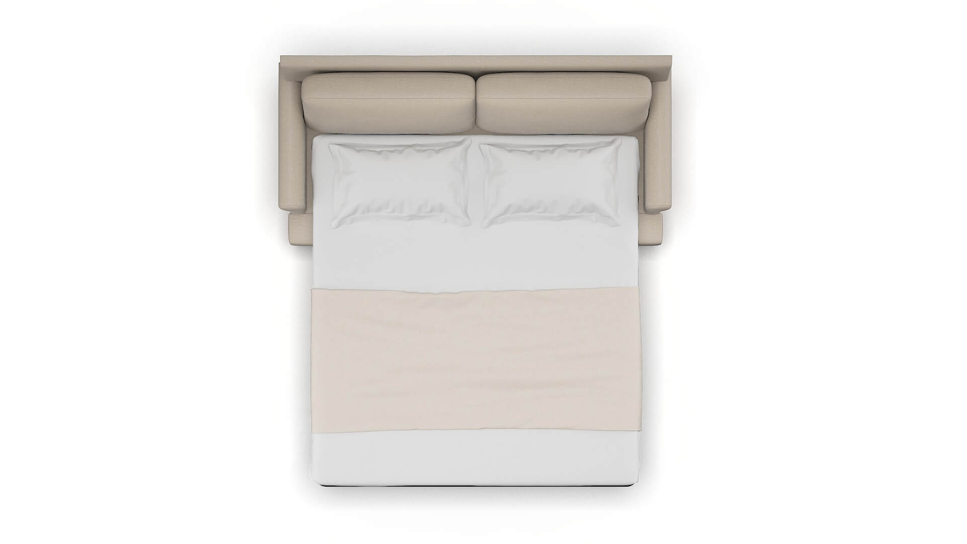 Stockholm Naples Almond Sofa Sleeper Espresso legs 3