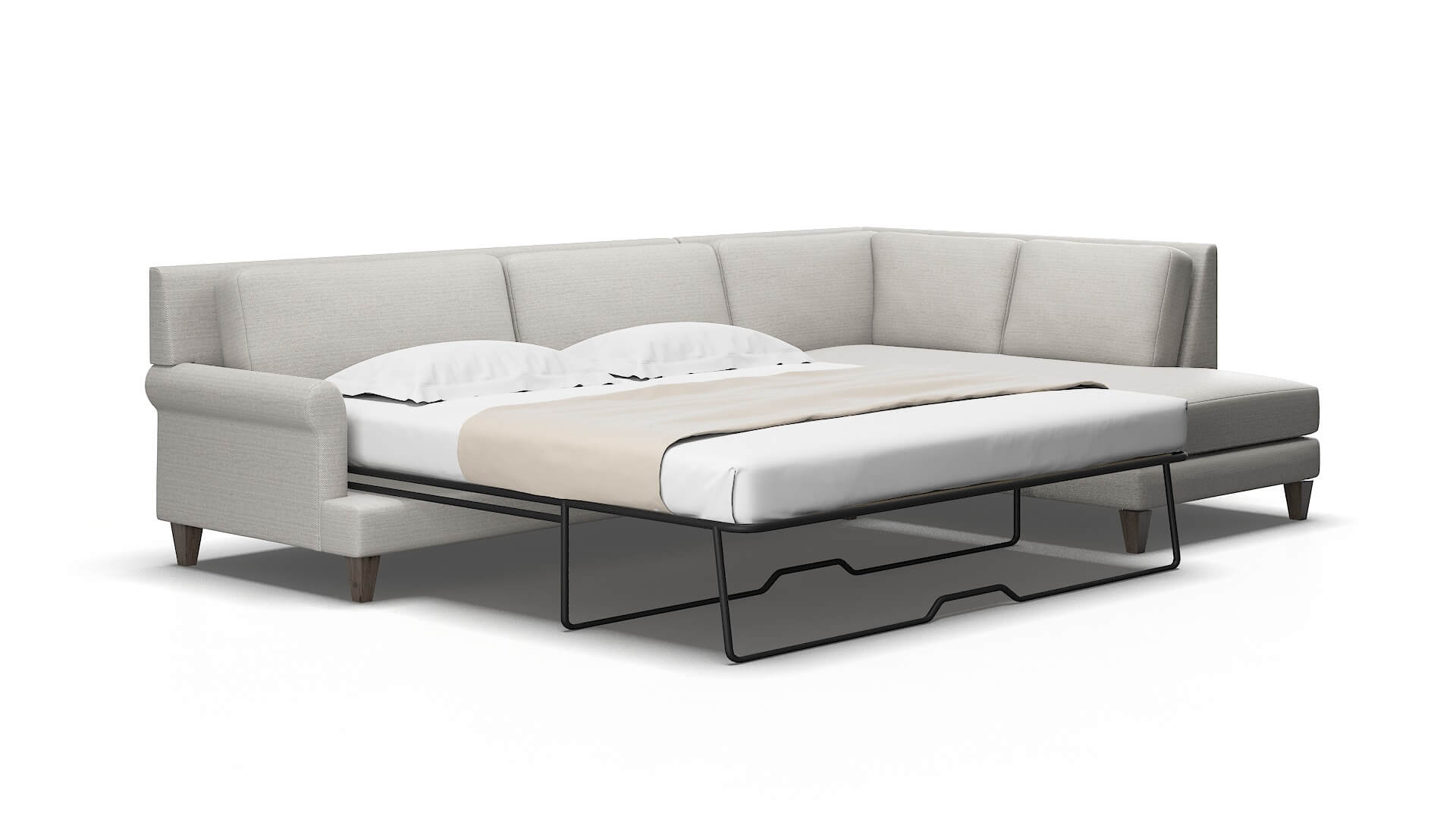 Stockholm Naples ash Panel sleeper Espresso Legs  2