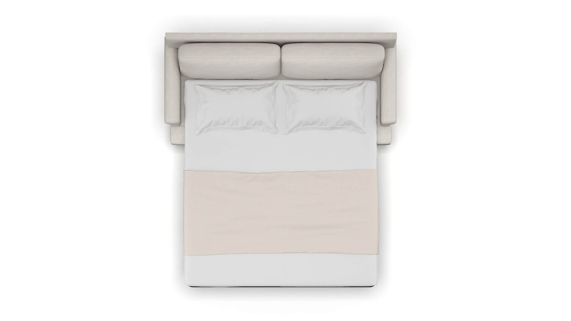 Stockholm Noble Grey Sofa Sleeper Espresso legs 3