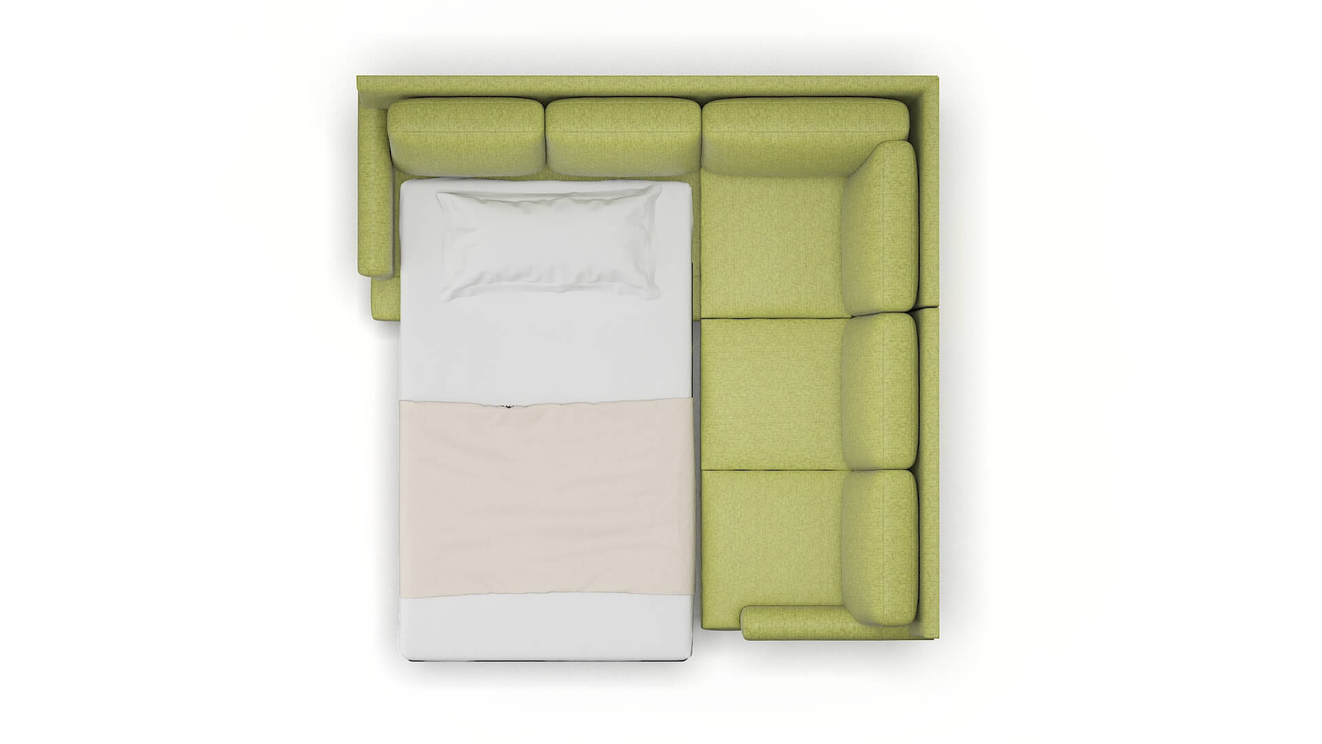 Stockholm Notion Appletini Sectional Sleeper Espresso legs 3