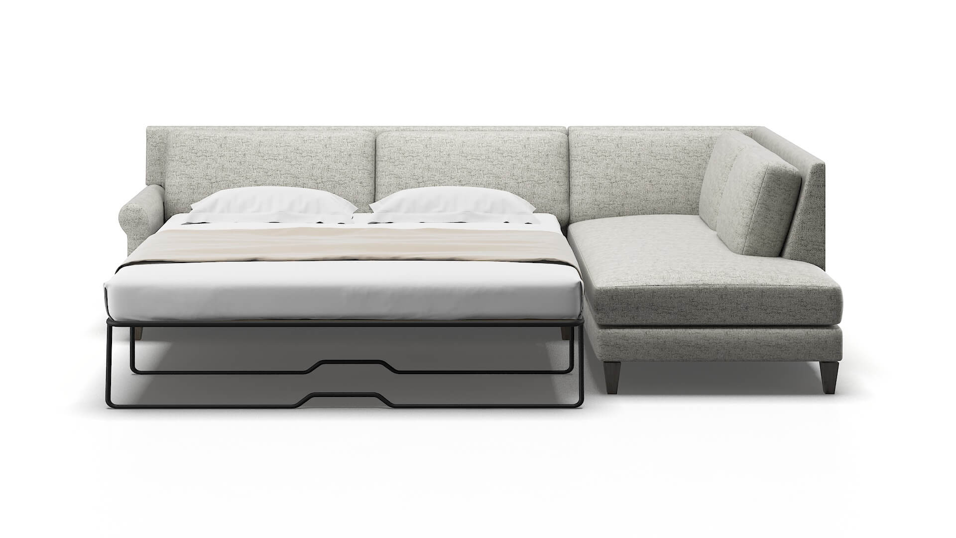 Stockholm Oceanside Granite Panel Sleeper Espresso legs 1