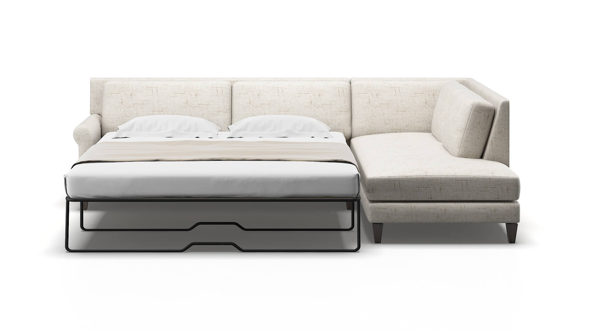 Stockholm Oceanside Natural Panel Sleeper Espresso legs 1