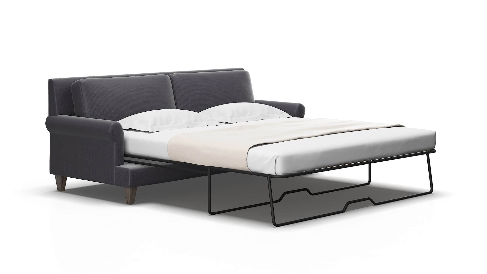 Stockholm Parker charcoal Sofa sleeper Espresso Legs  2