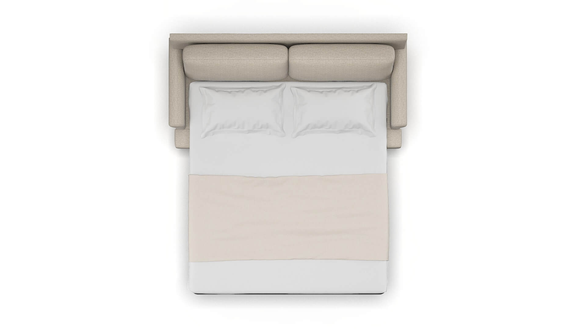 Stockholm Parker Wheat Sofa Sleeper Espresso legs 3