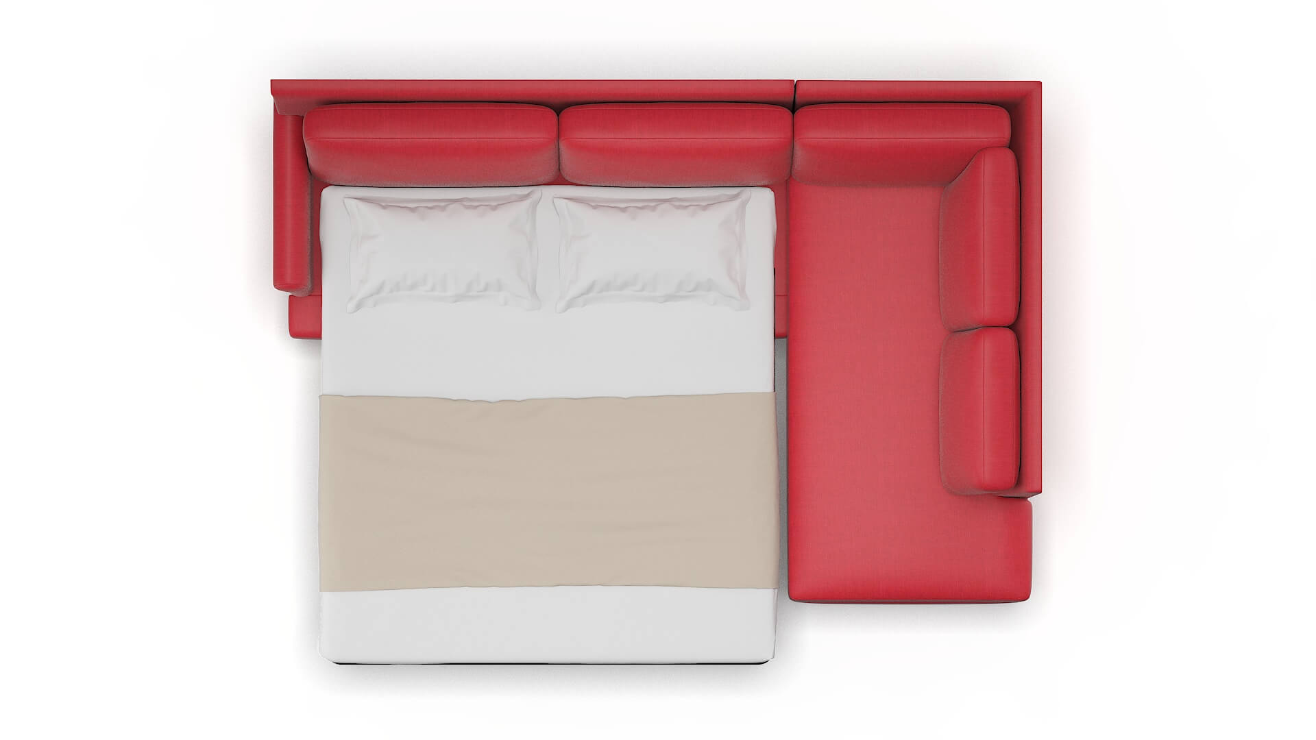 Stockholm Pauline Ruby Panel Sleeper Espresso legs 3