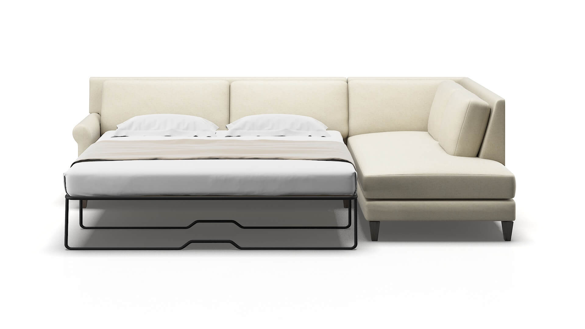 Stockholm Phoenix Ivory Panel Sleeper Espresso legs 1