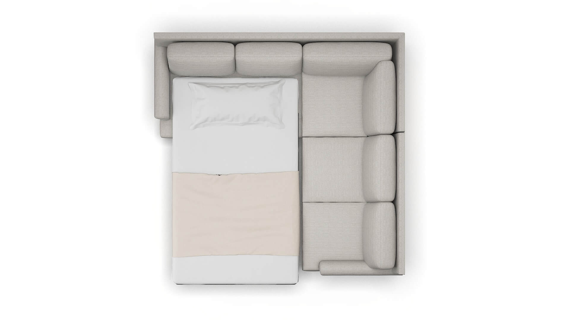 Stockholm Phoenix Sterling Sectional Sleeper Espresso legs 3