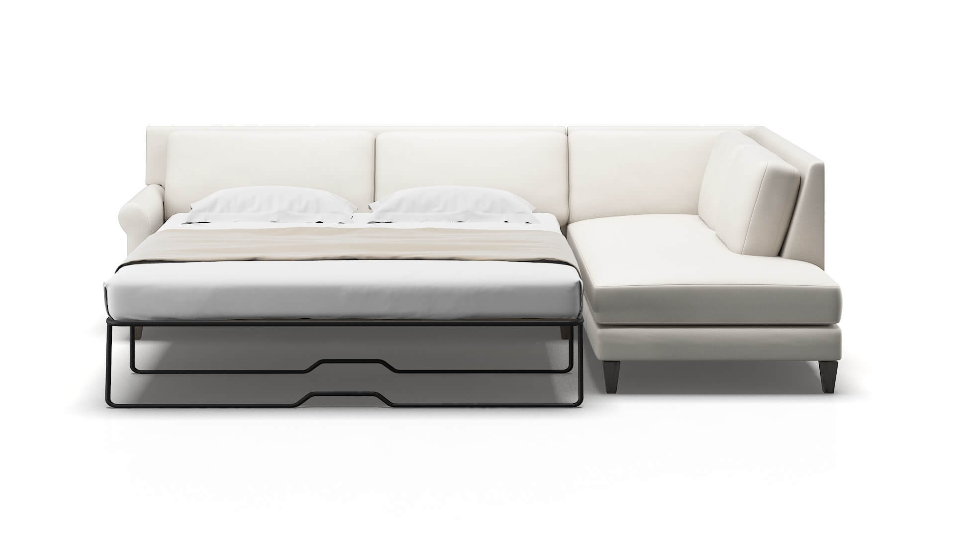 Stockholm Redondo Pearl Panel Sleeper Espresso legs 1