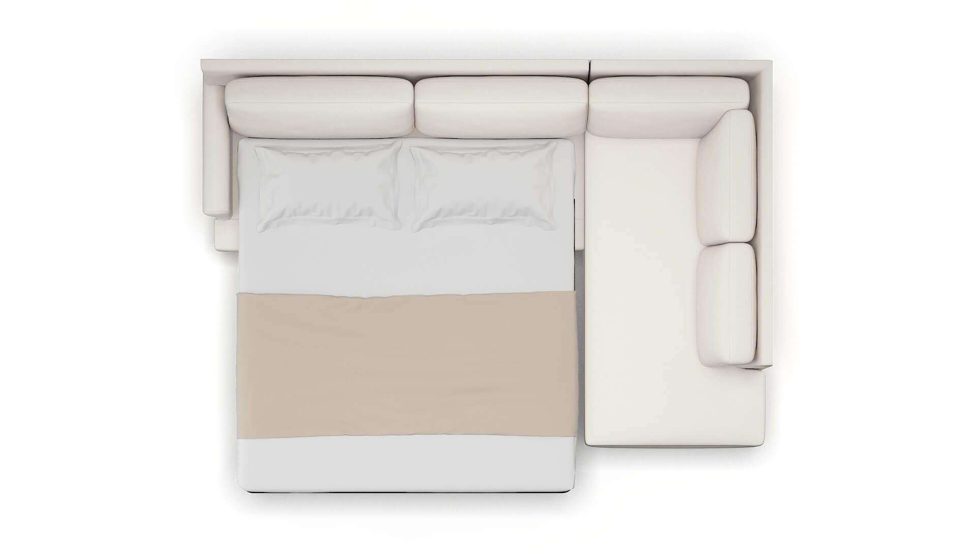 Stockholm Redondo Pearl Panel Sleeper Espresso legs 3