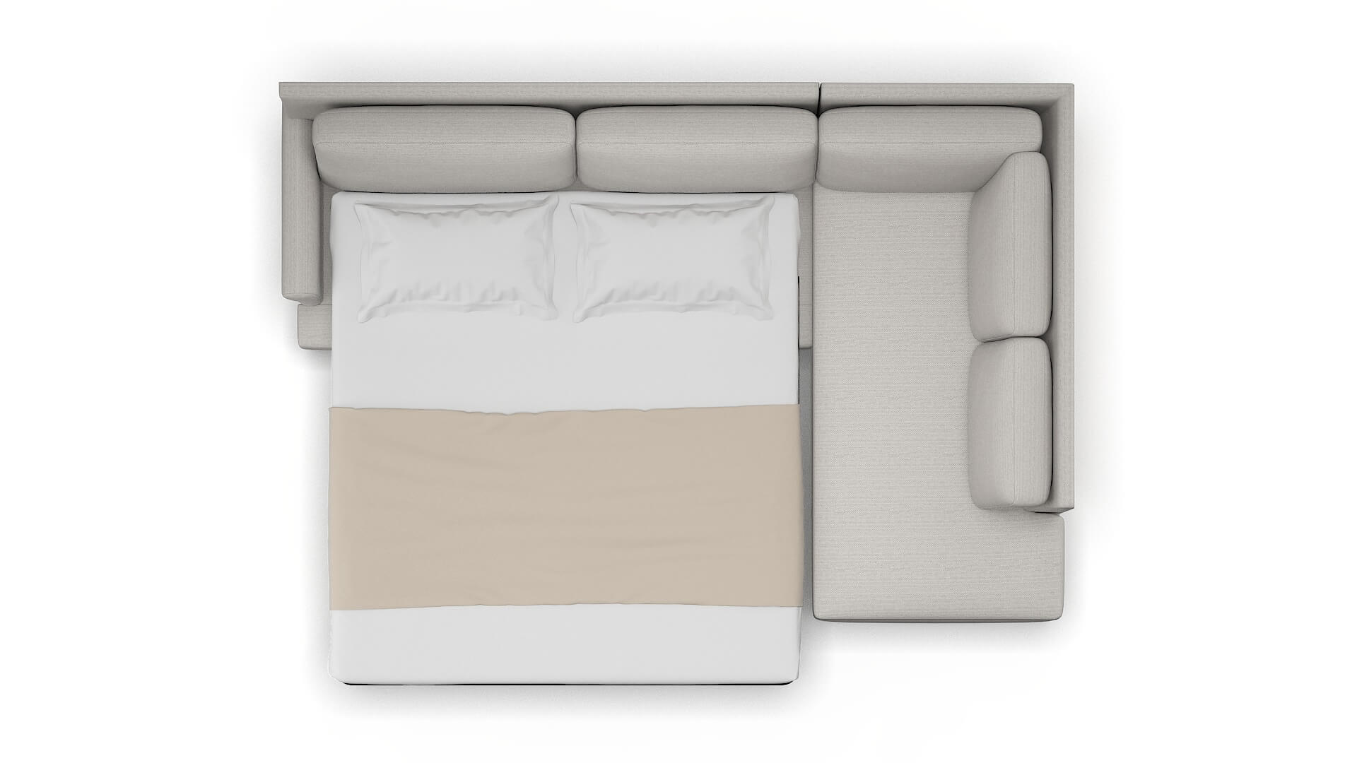 Stockholm Redondo Stone Panel Sleeper Espresso legs 3