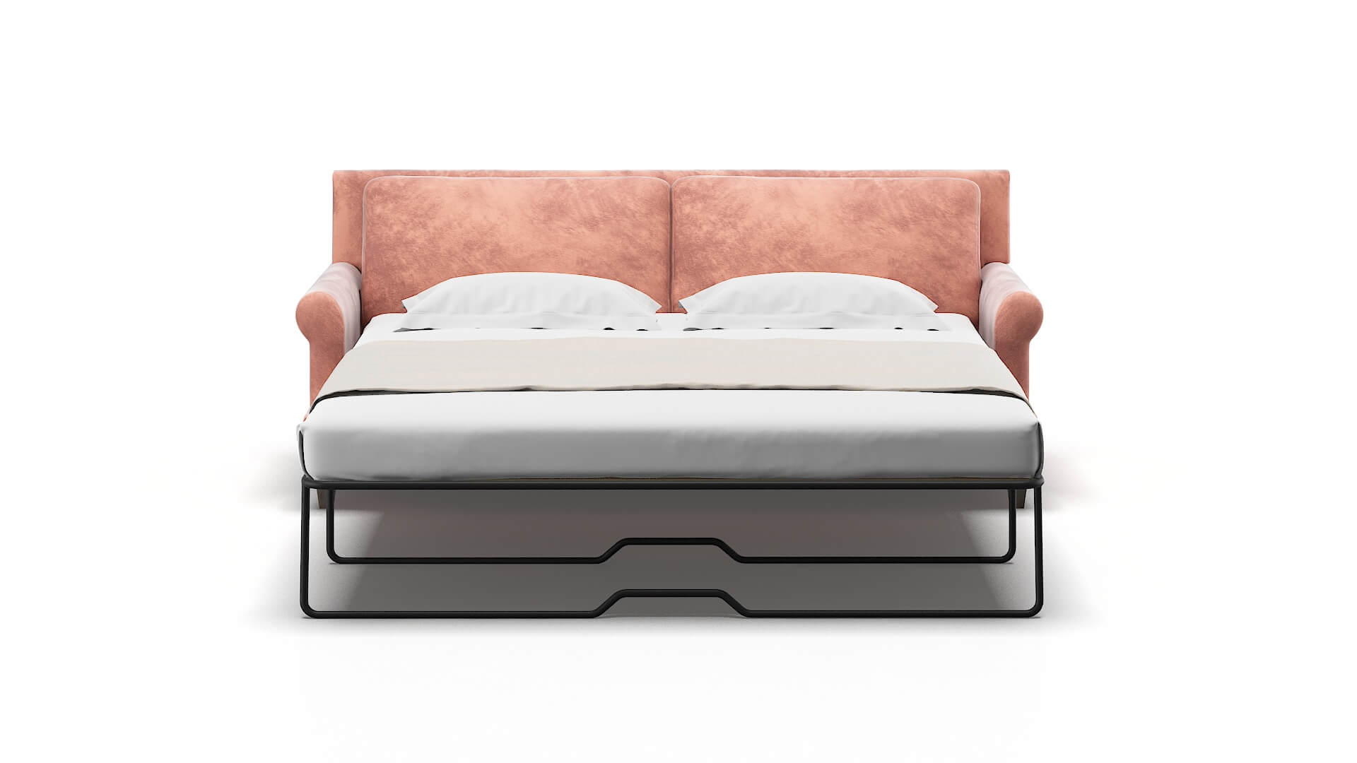 Stockholm Royale Blush Sofa Sleeper Espresso legs 1