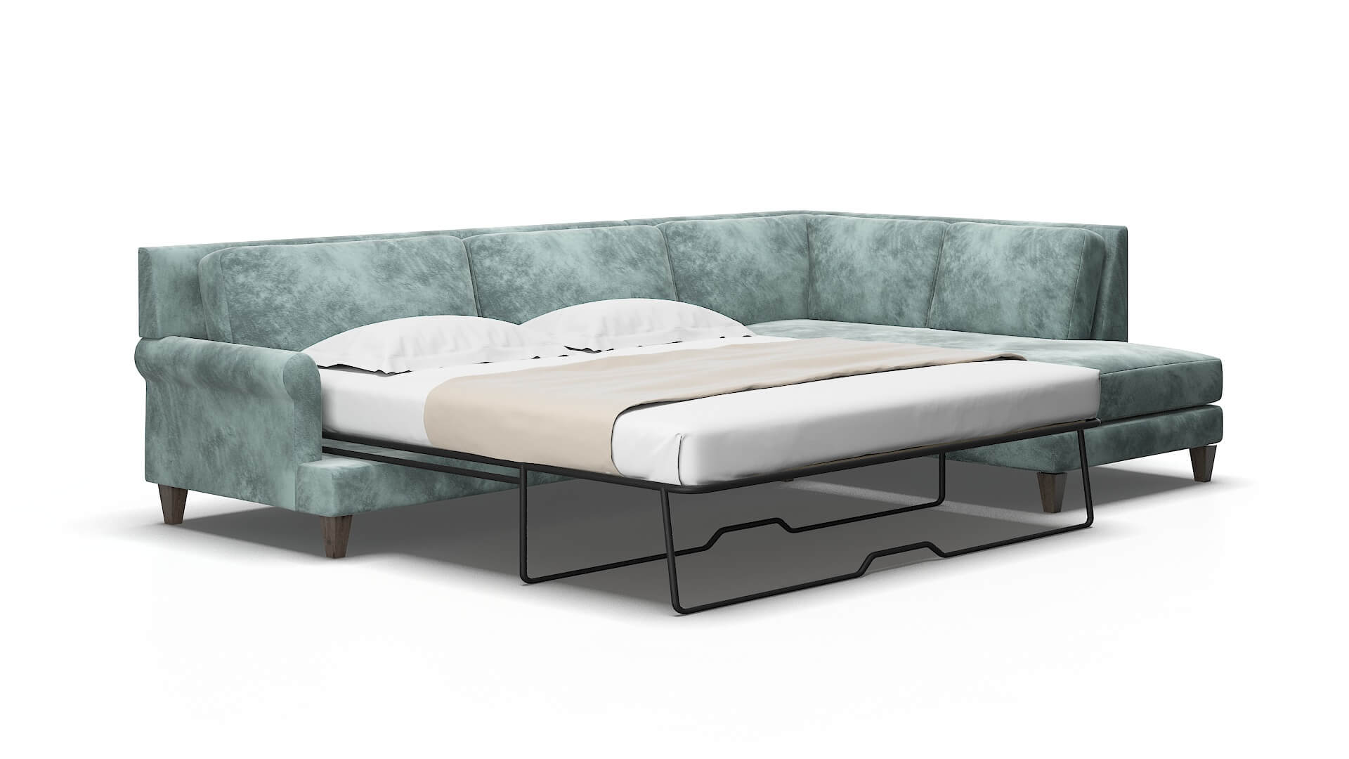 Stockholm Royale Cloud Panel Sleeper Espresso legs 2