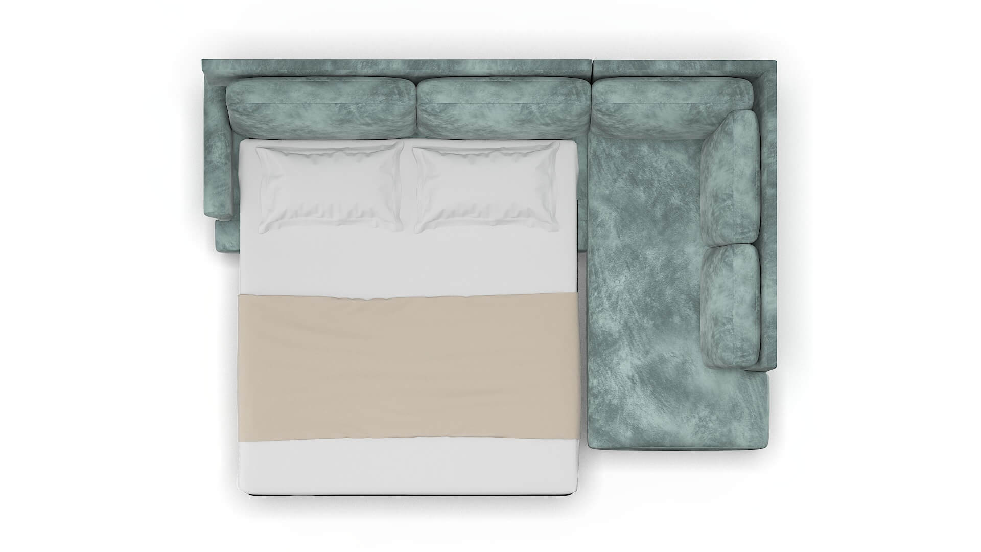 Stockholm Royale Cloud Panel Sleeper Espresso legs 3