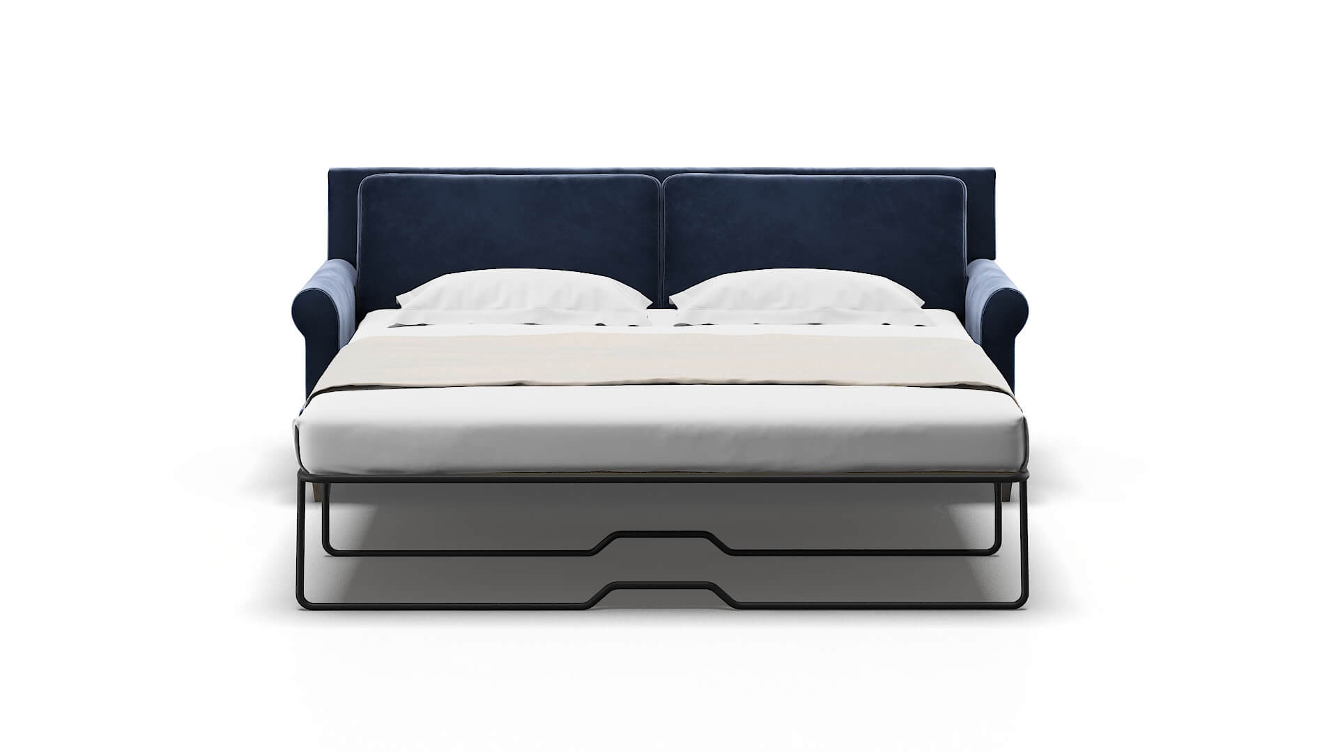 Stockholm Royale Cobalt Sofa Sleeper Espresso legs 1