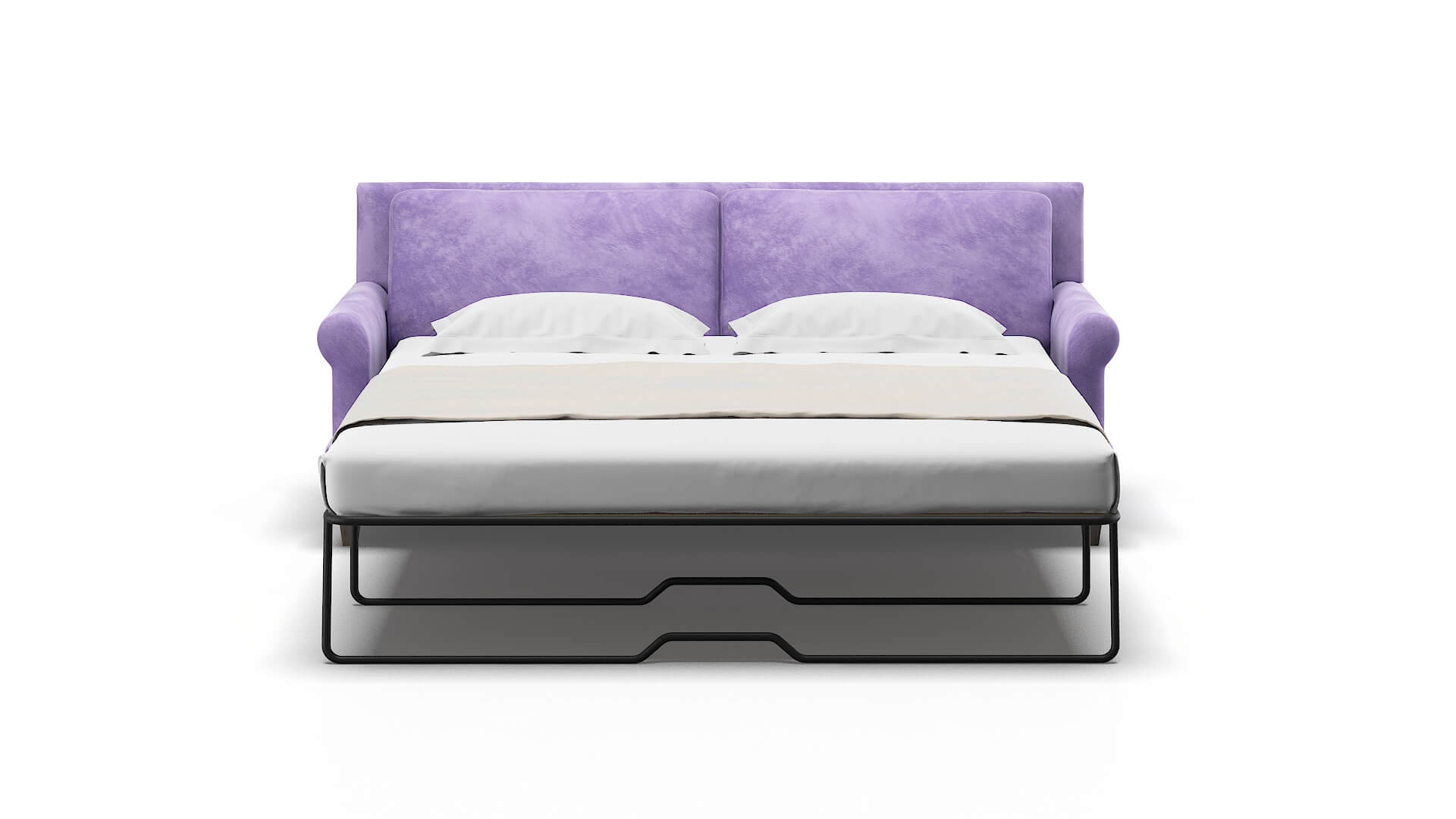 Stockholm Royale Lavender Sofa Sleeper Espresso legs 1