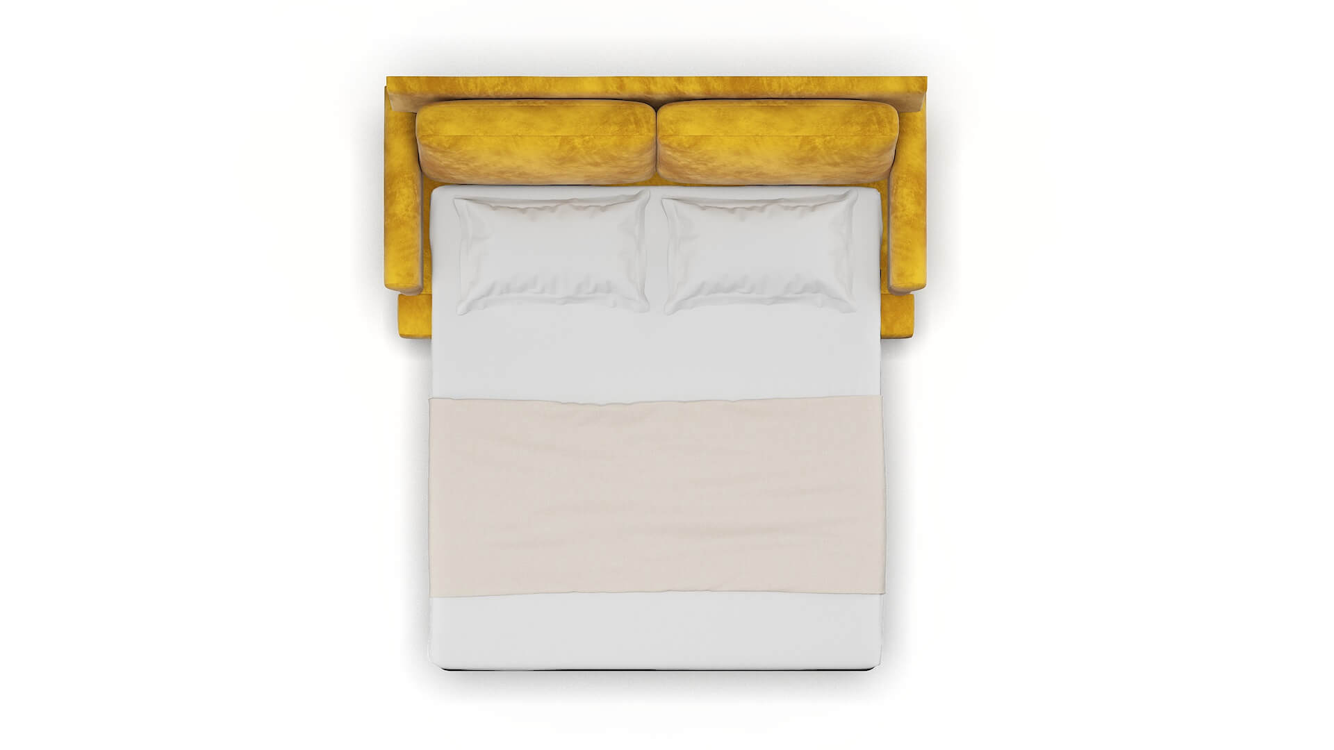 Stockholm Royale Marigold Sofa Sleeper Espresso legs 3