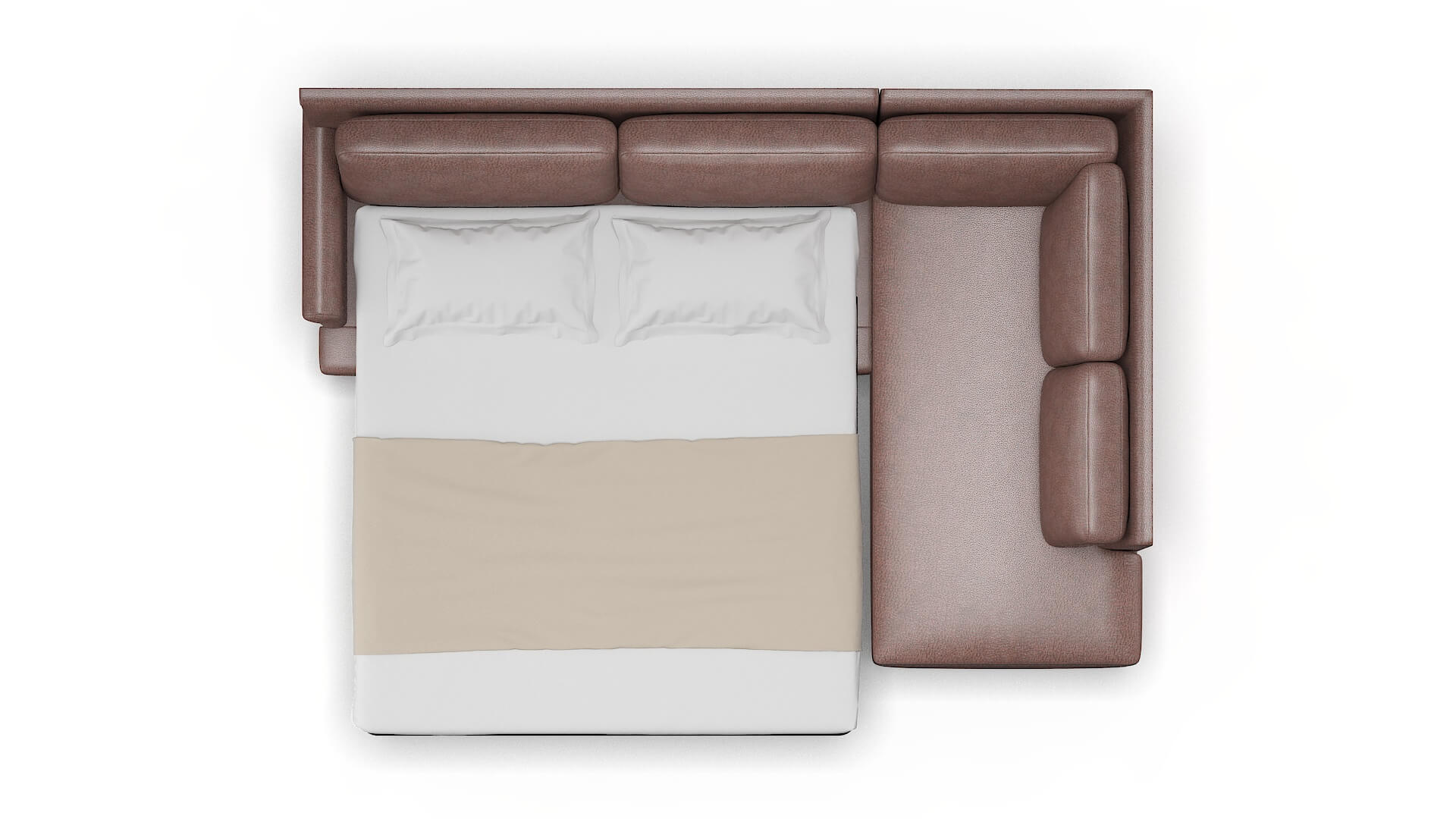 Stockholm Royale Mocha Panel Sleeper Espresso legs 3