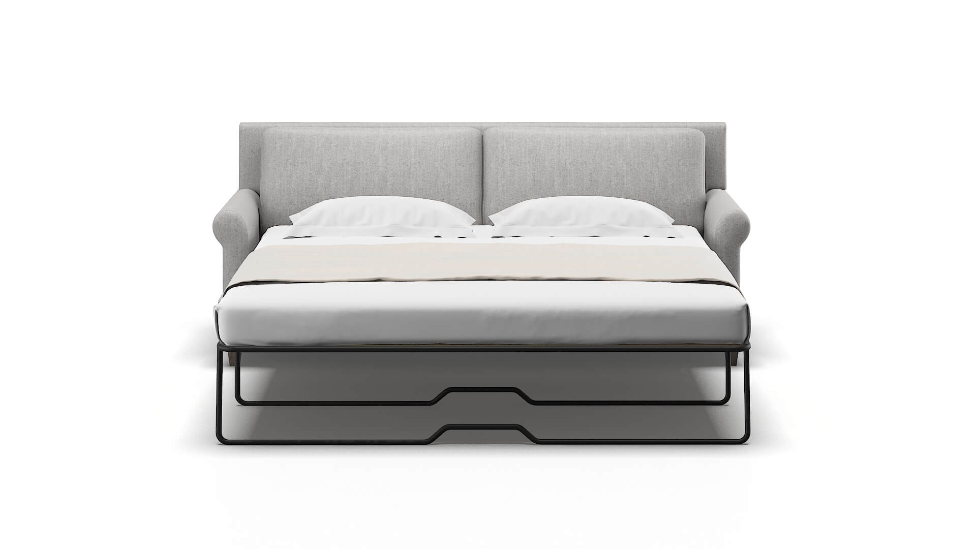 Stockholm Sasha Silver Sofa Sleeper Espresso legs 1