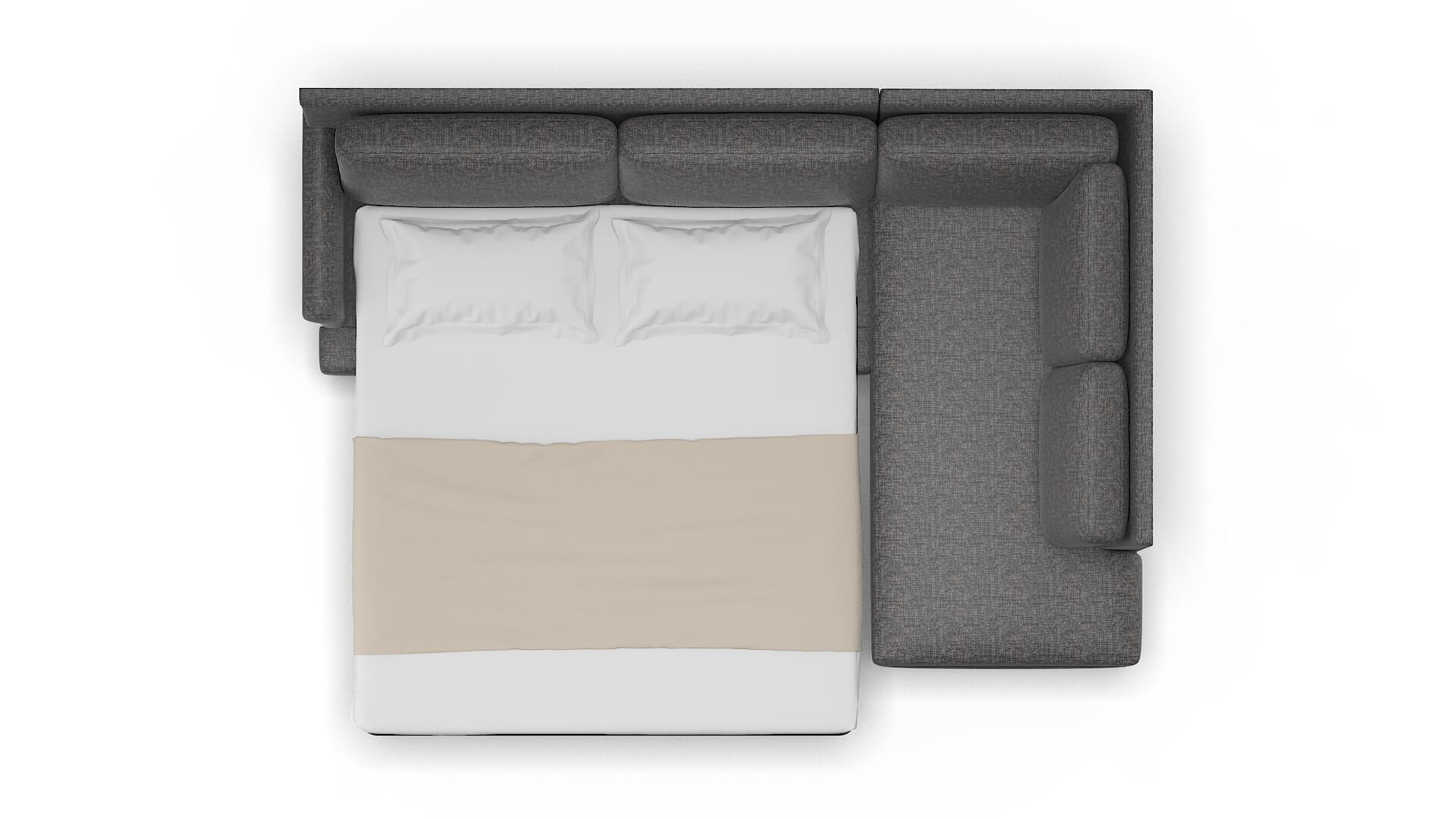 Stockholm Sosoftness 51 Panel Sleeper Espresso legs 3