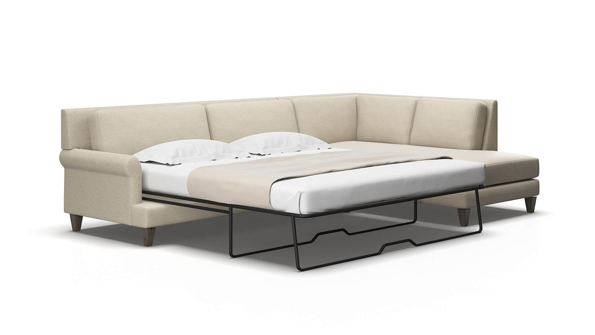 Stockholm Sosoftness 72 Panel sleeper Espresso Legs  2