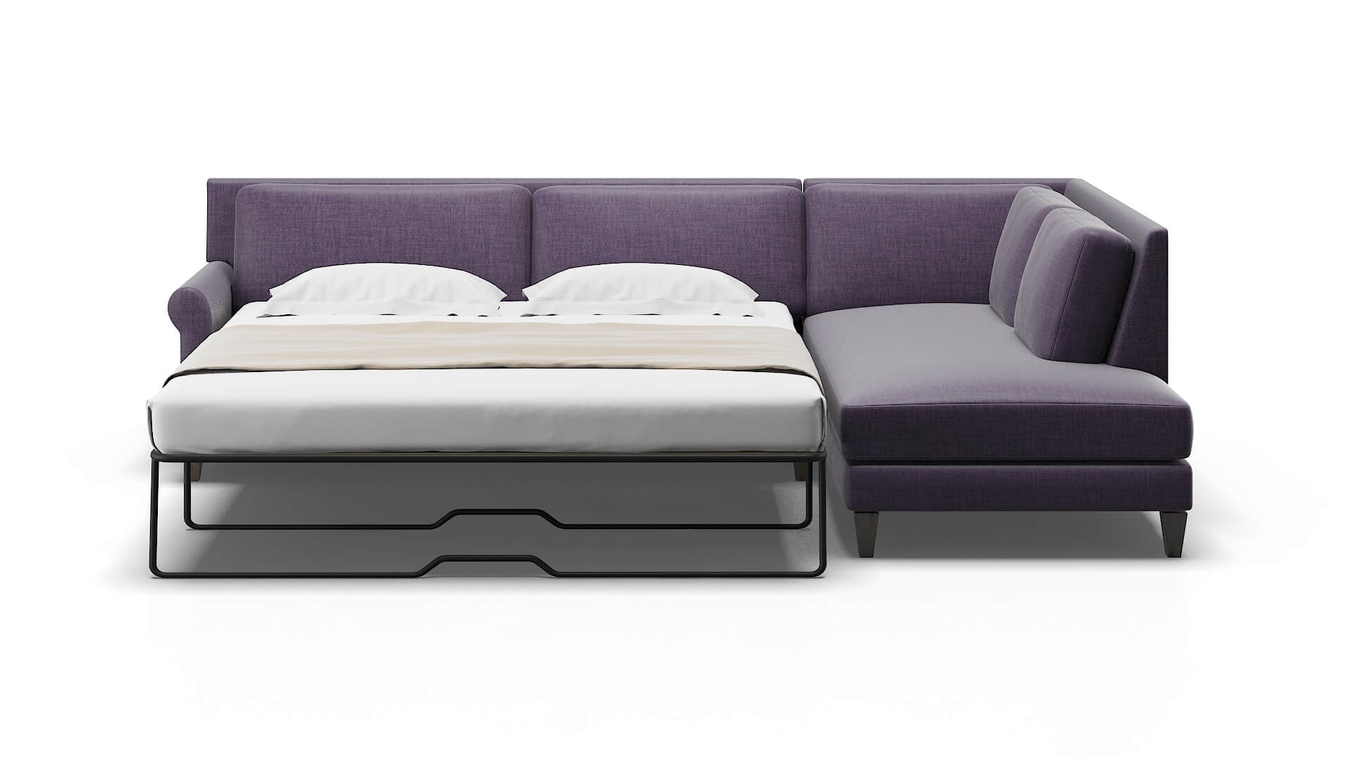 Stockholm Tess Blackberry Panel Sleeper Espresso legs 1