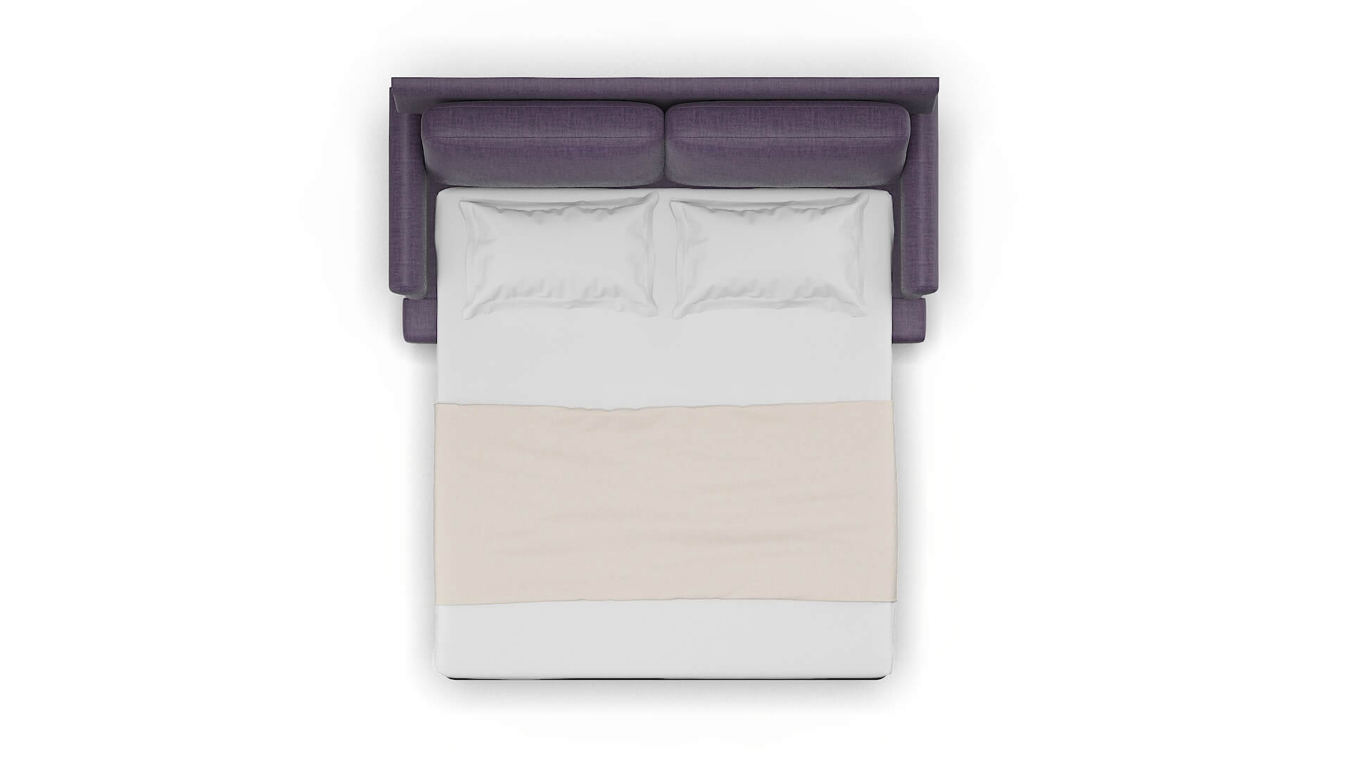 Stockholm Tess Blackberry Sofa Sleeper Espresso legs 3