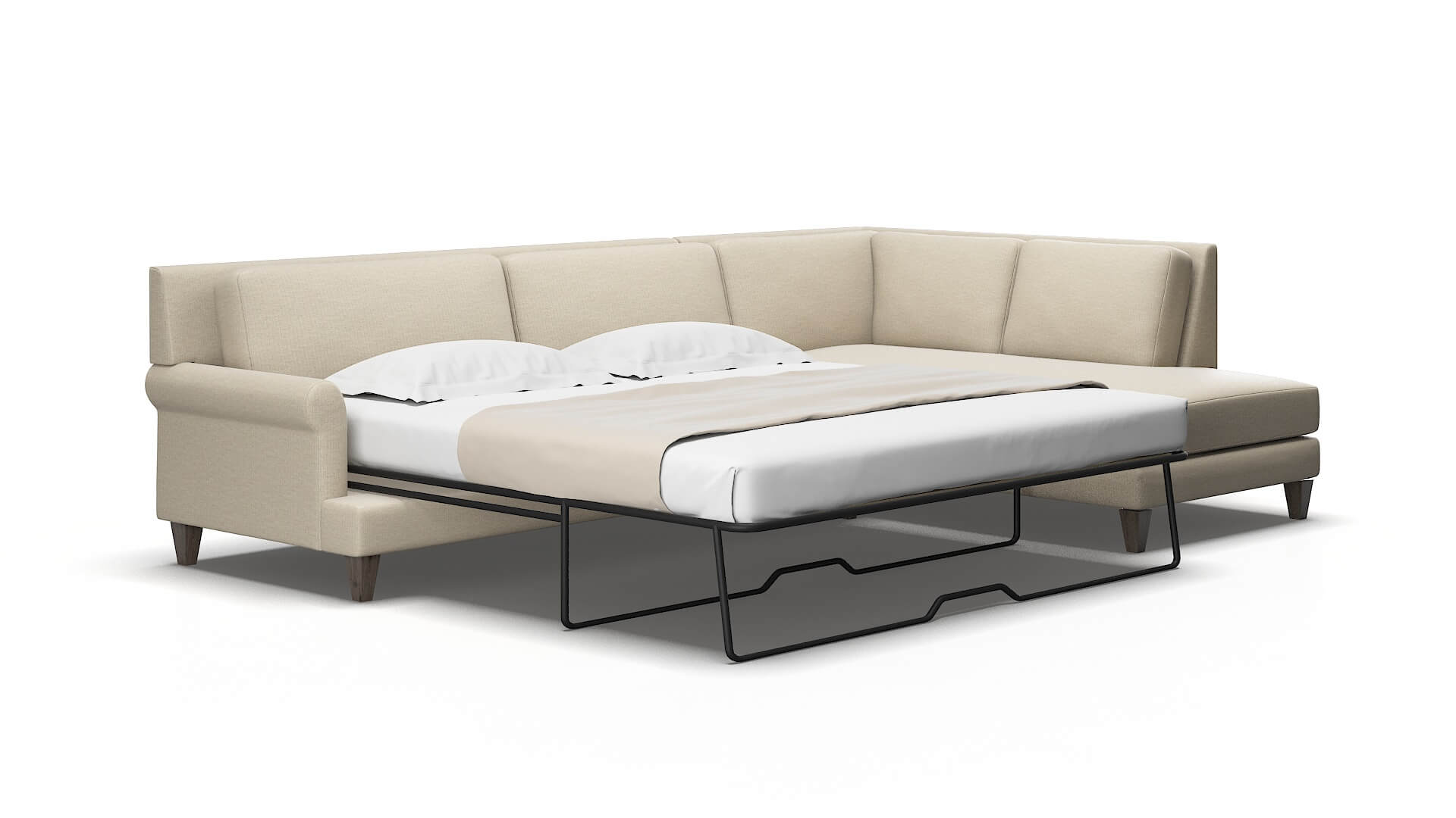 Stockholm Urban_d Silver Panel Sleeper Espresso legs 2