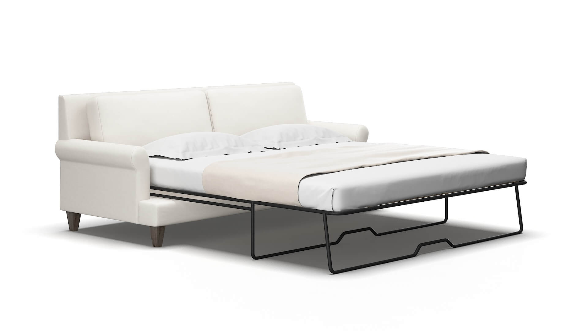 Stockholm Venice eggshell Sofa sleeper Espresso Legs  2