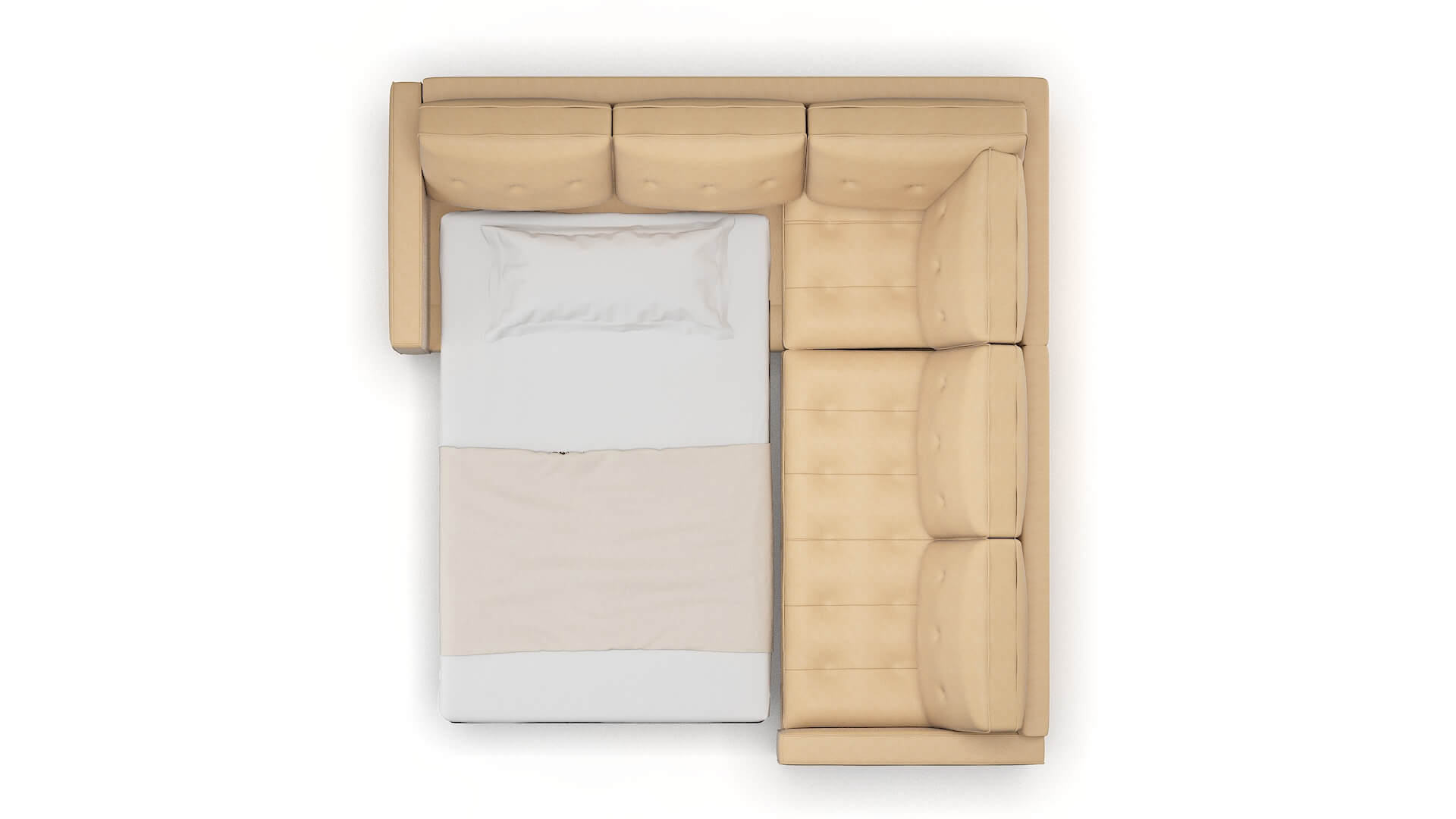 Syros Bella Coffee Sectional Sleeper Espresso legs 3