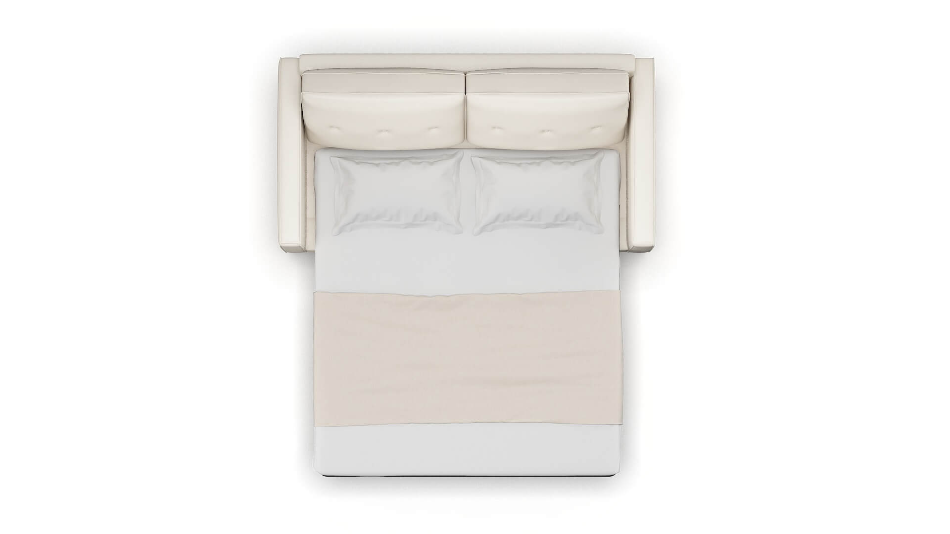 Syros Blanche Milky Sofa Sleeper Espresso legs 3