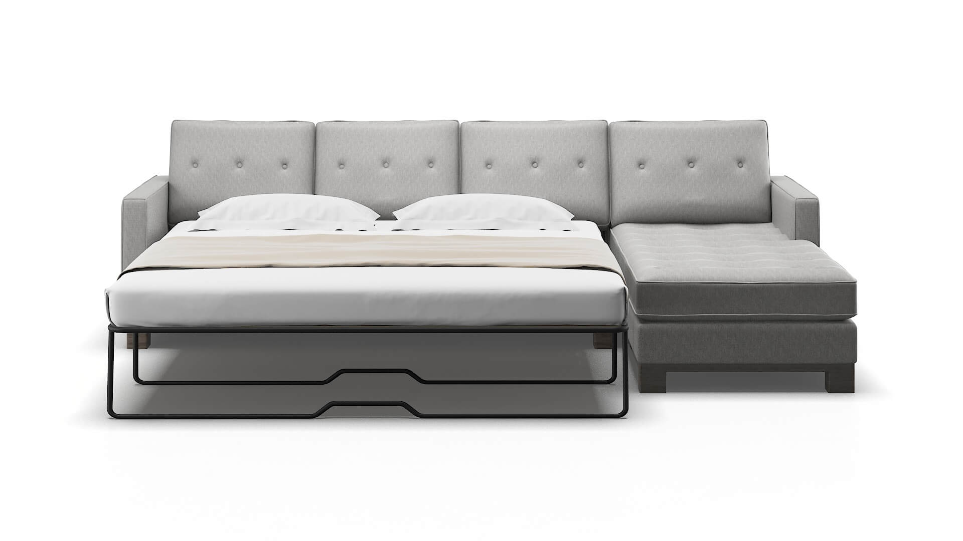 Syros Bungalow Graphite Panel Sleeper Espresso legs 1