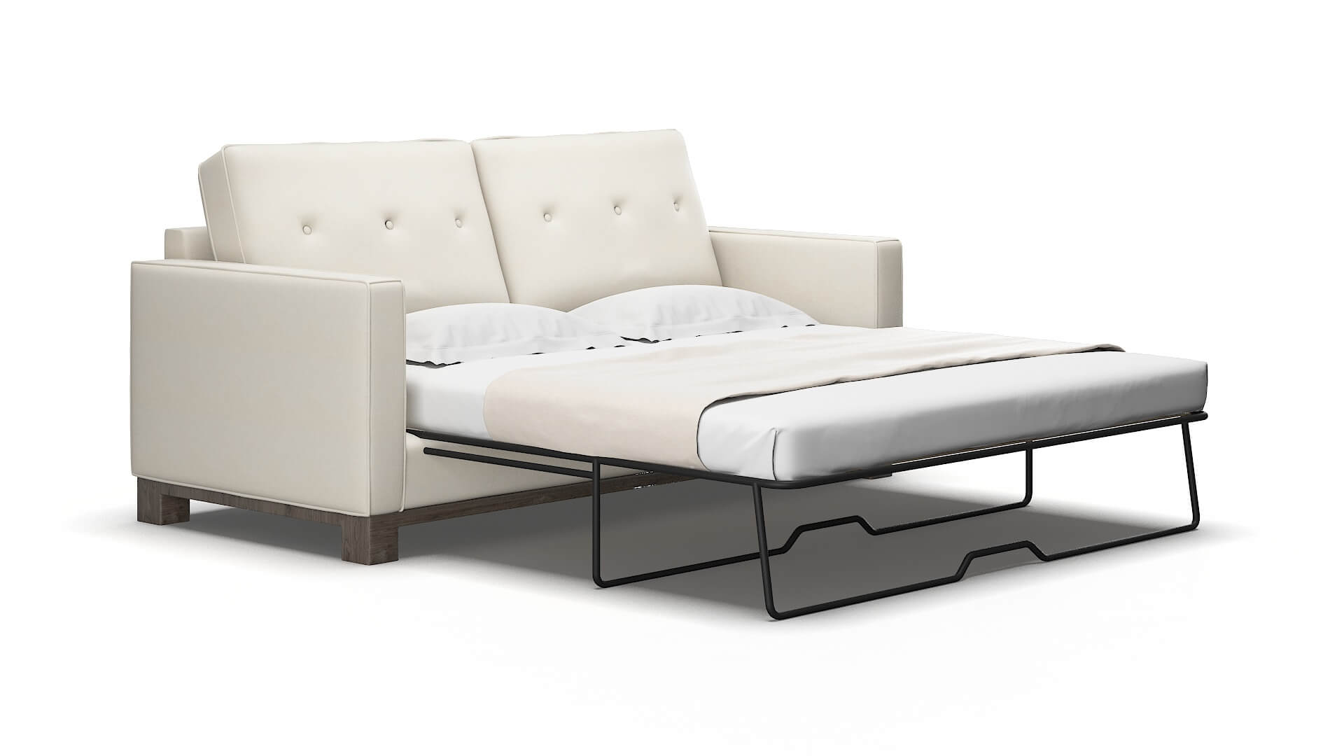 Syros Bungalow ivory Sofa sleeper Espresso Legs  2