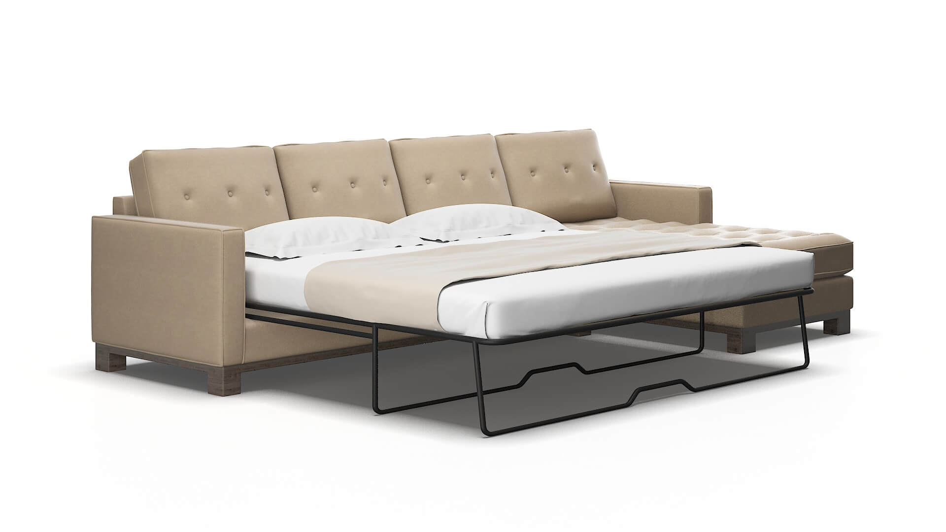 Syros Chance Platinum Panel Sleeper Espresso legs 2