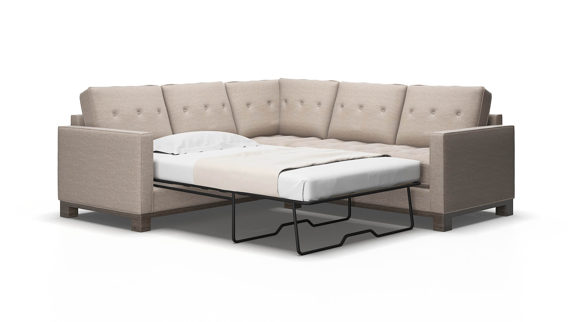 Syros Clyde dolphin Sectional sleeper Espresso Legs  2