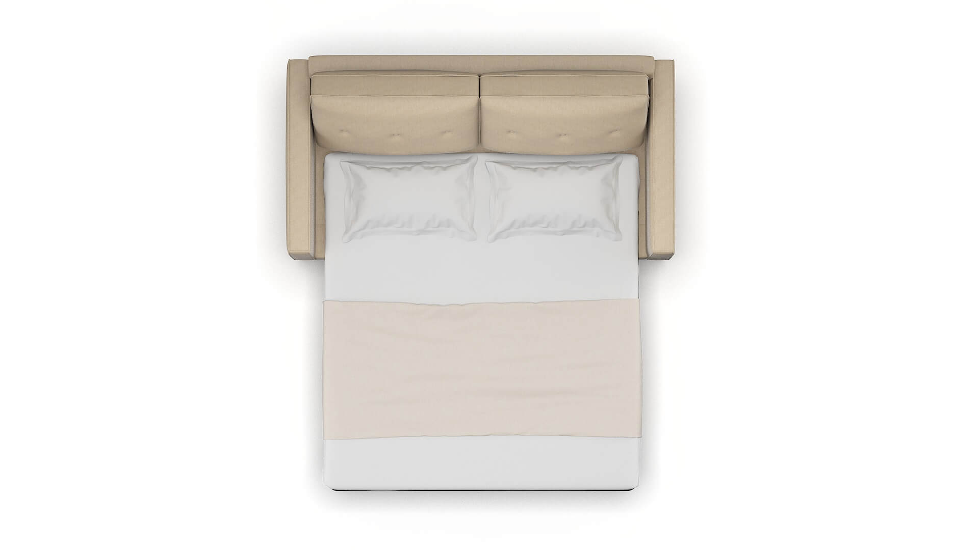 Syros Cosmo Fawn Sofa Sleeper Espresso legs 3