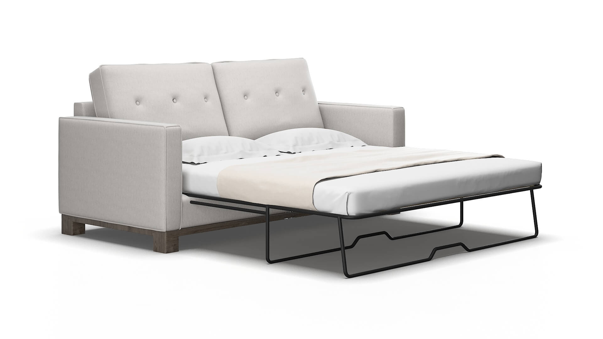 Syros Cosmo Silver Sofa Sleeper Espresso legs 2