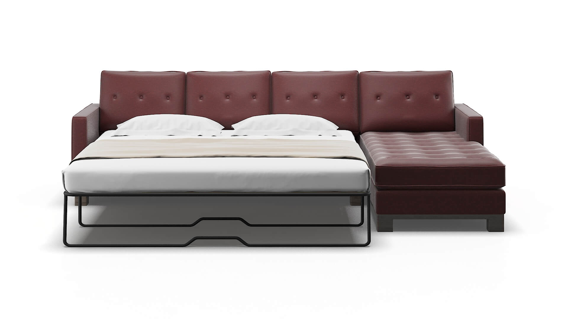 Syros Derby Berry Panel Sleeper Espresso legs 1