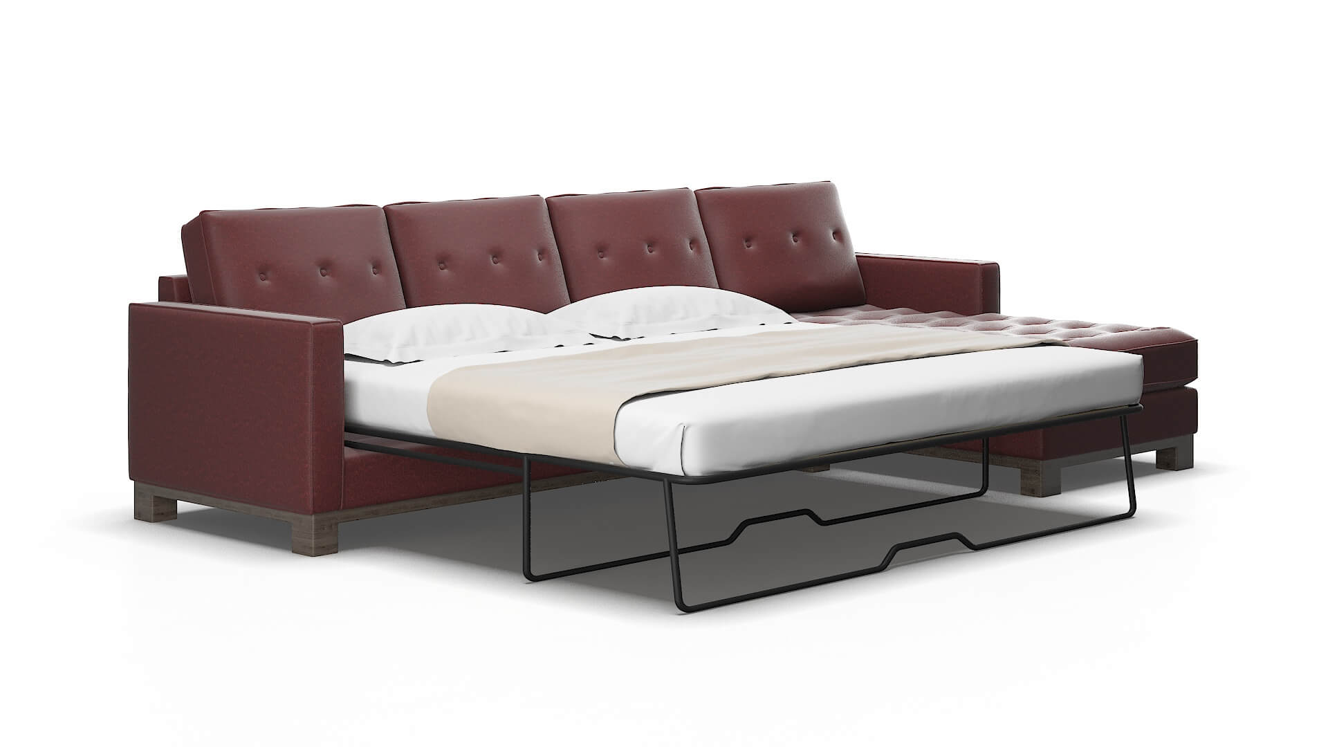 Syros Derby berry Panel sleeper Espresso Legs  2