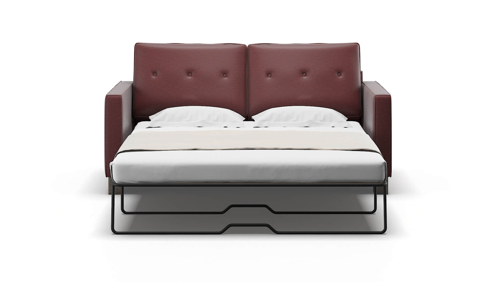 Syros Derby Berry Sofa Sleeper Espresso legs 1