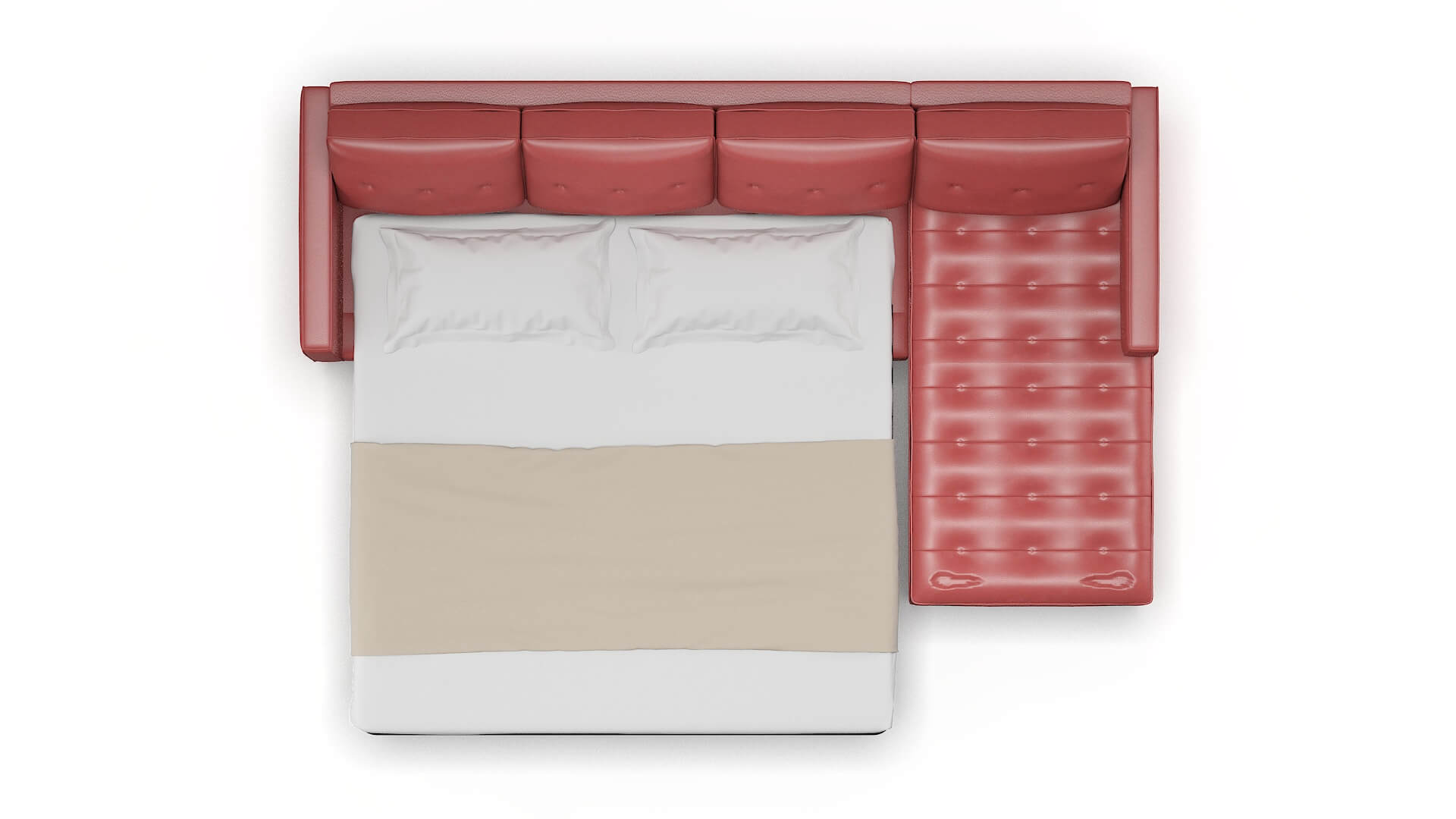 Syros Dillion Cordovan Panel Sleeper Espresso legs 3