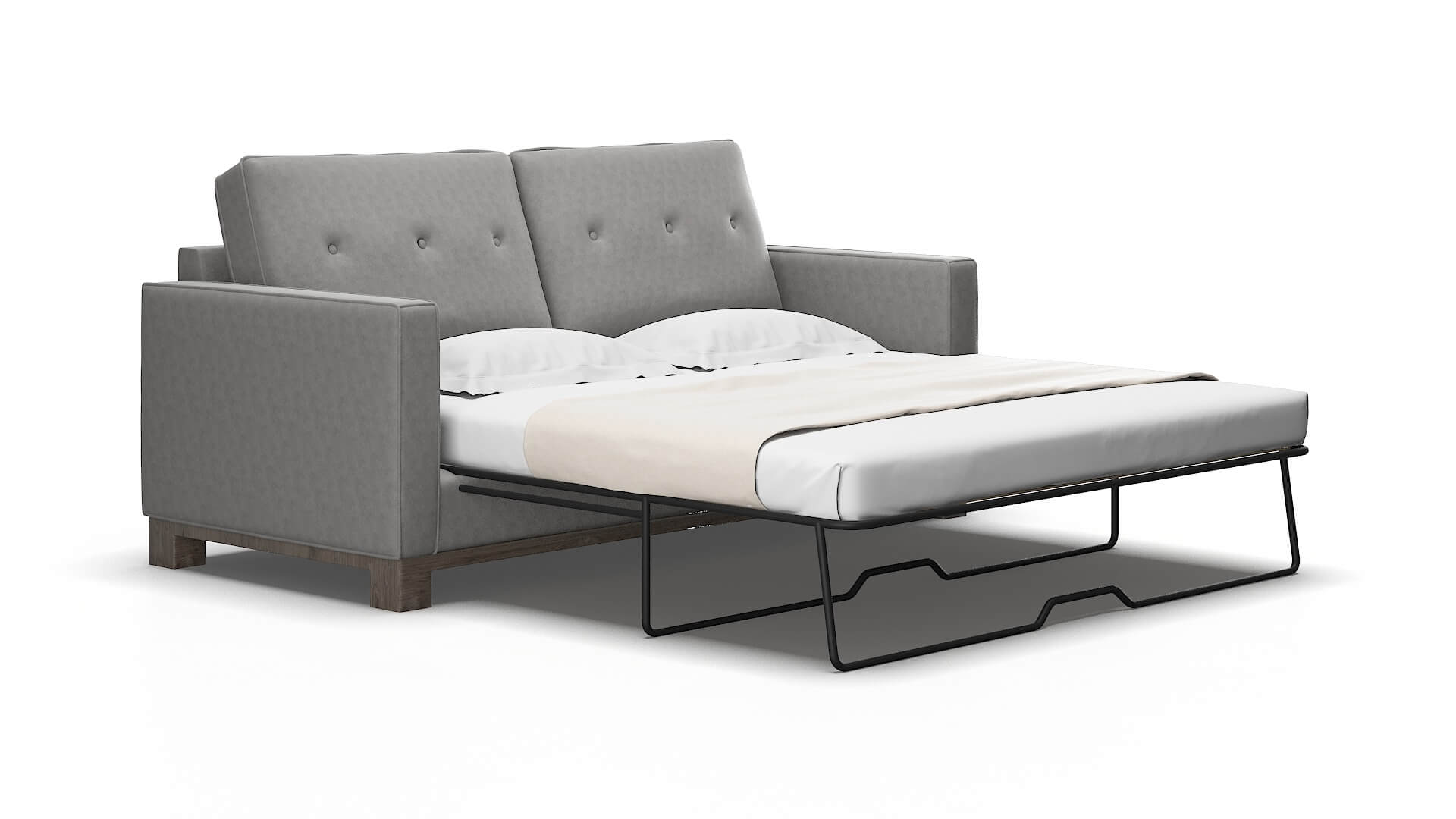 Syros Dream_d charcoal Sofa sleeper Espresso Legs  2