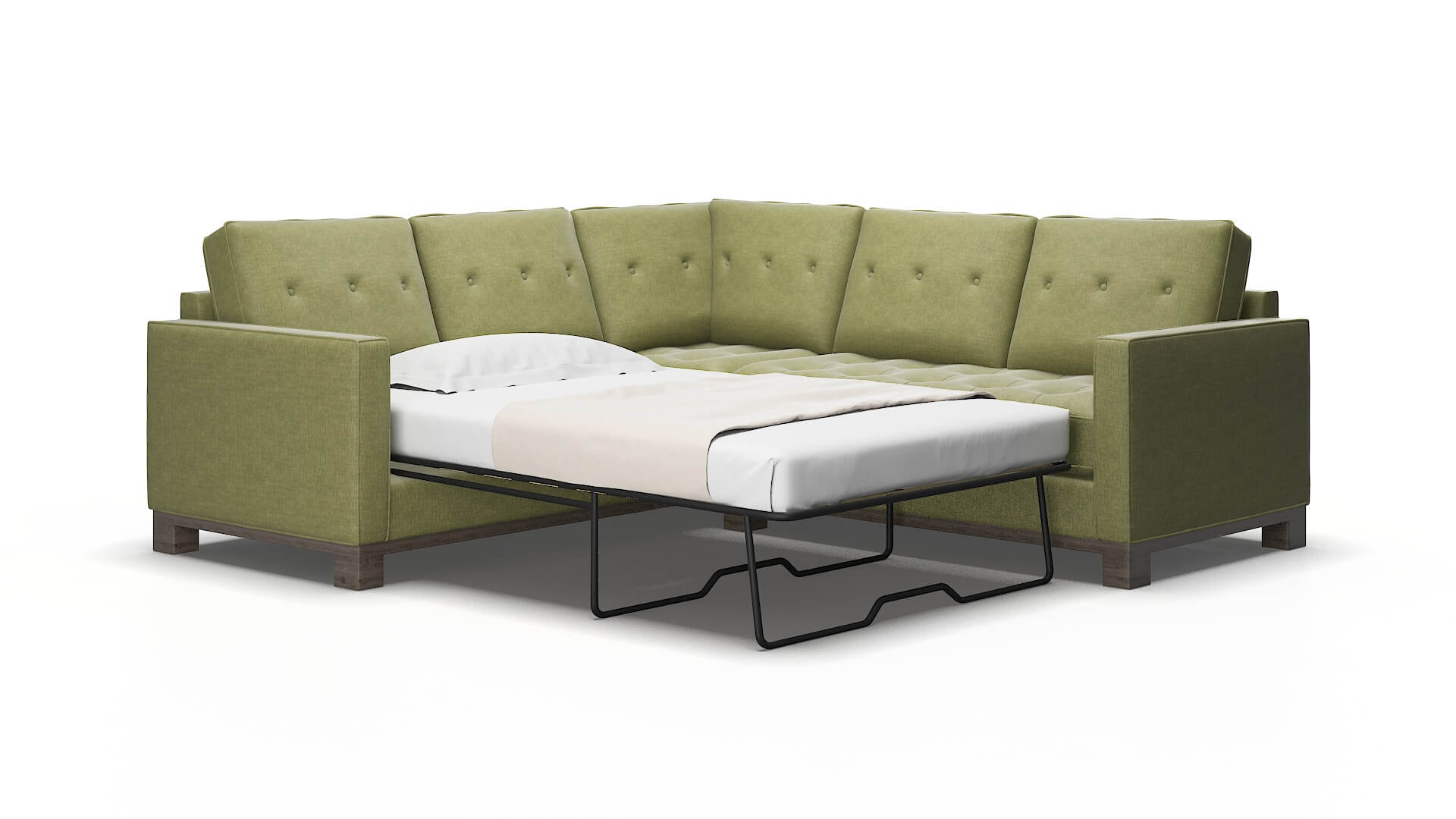 Syros Dream_d Forest Sectional Sleeper Espresso legs 2