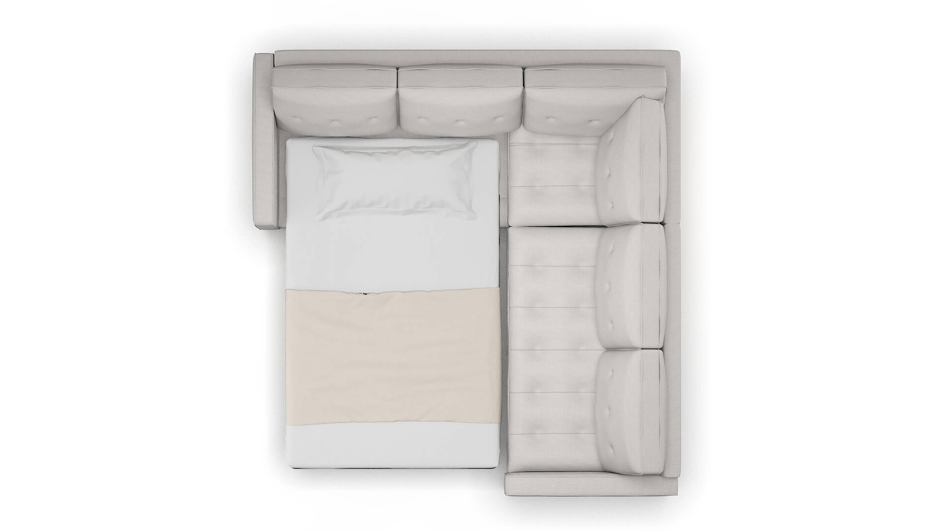 Syros Dream_d Sterling Sectional Sleeper Espresso legs 3