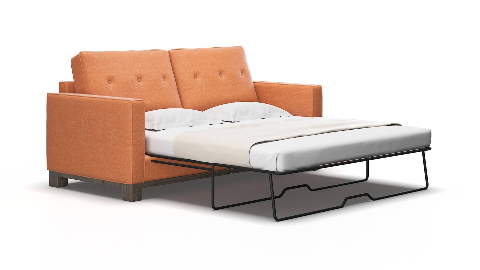 Syros Durham Tangerine Sofa Sleeper Espresso legs 2