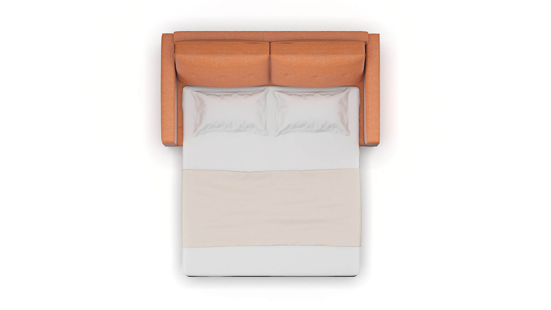 Syros Durham Tangerine Sofa Sleeper Espresso legs 3