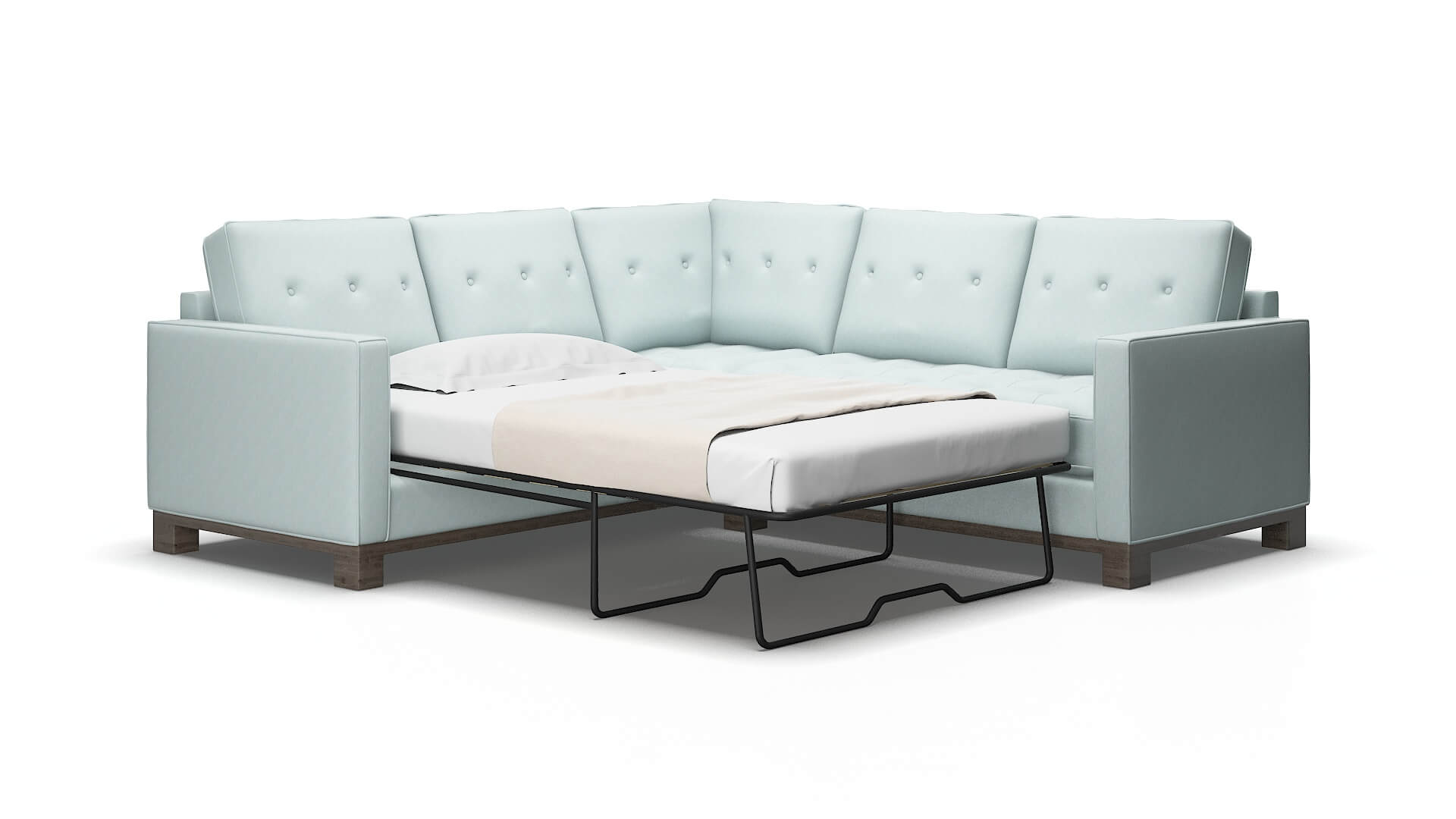 Syros Elliot Spa Sectional Sleeper Espresso legs 2