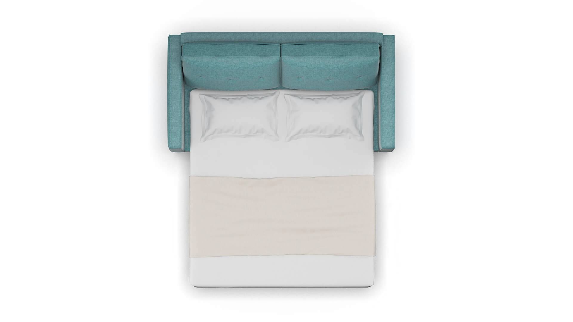 Syros Elliot Teal Sofa Sleeper Espresso legs 3