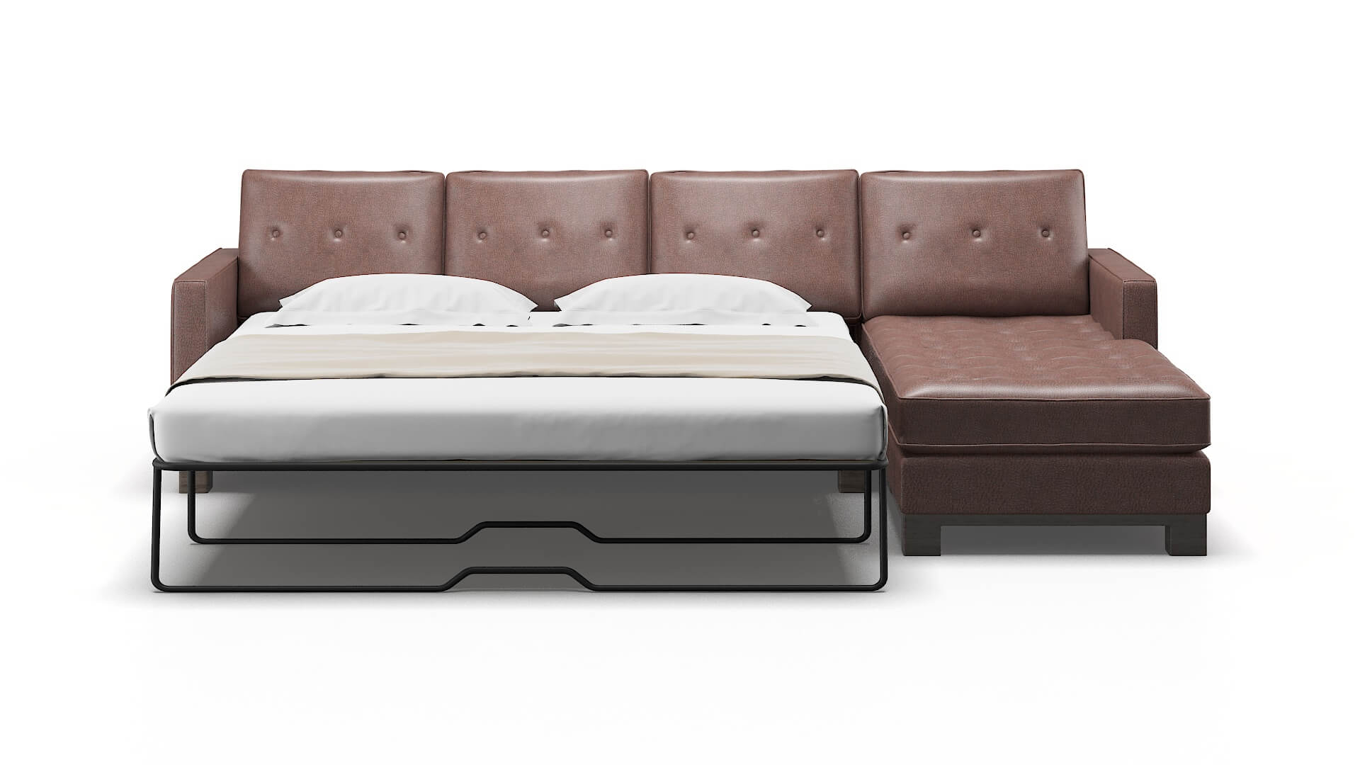 Syros Ford Brown Panel Sleeper Espresso legs 1