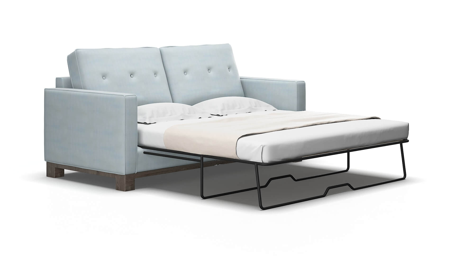 Syros Hathaway aqua Sofa sleeper Espresso Legs  2
